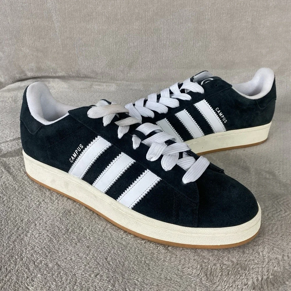 Adidas Campus 00s Shoes Mens Size 13 Black White Suede Sneakers Originals NEW
